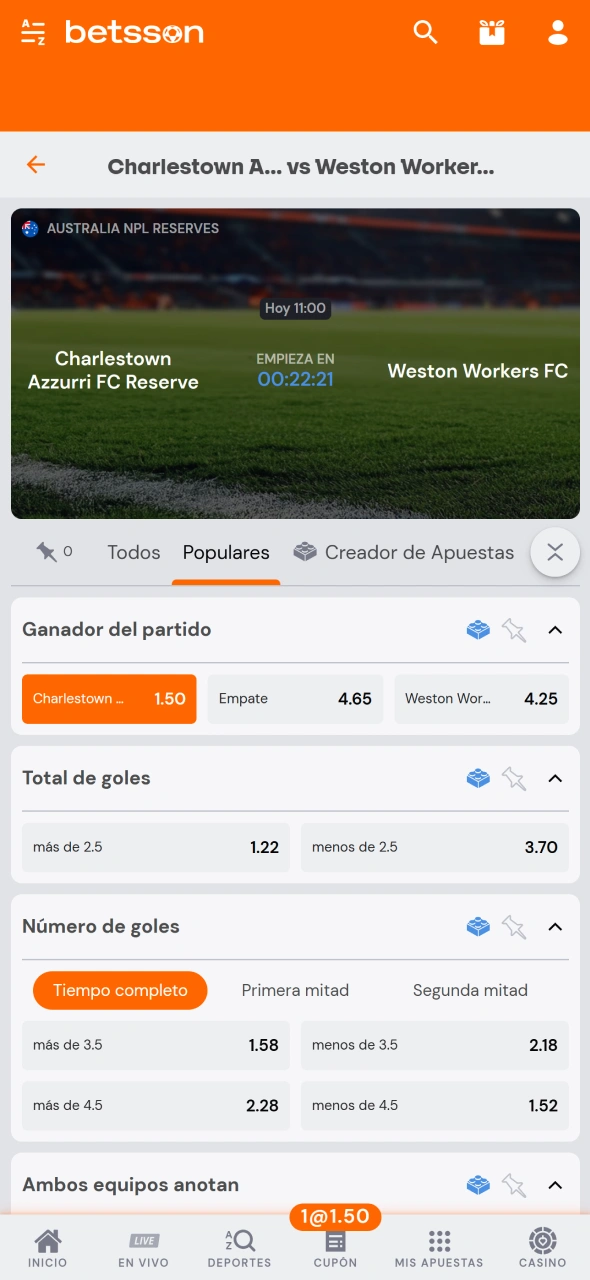 Seguí el resultado de tu apuesta y cobrá tus ganancias en Betsson.