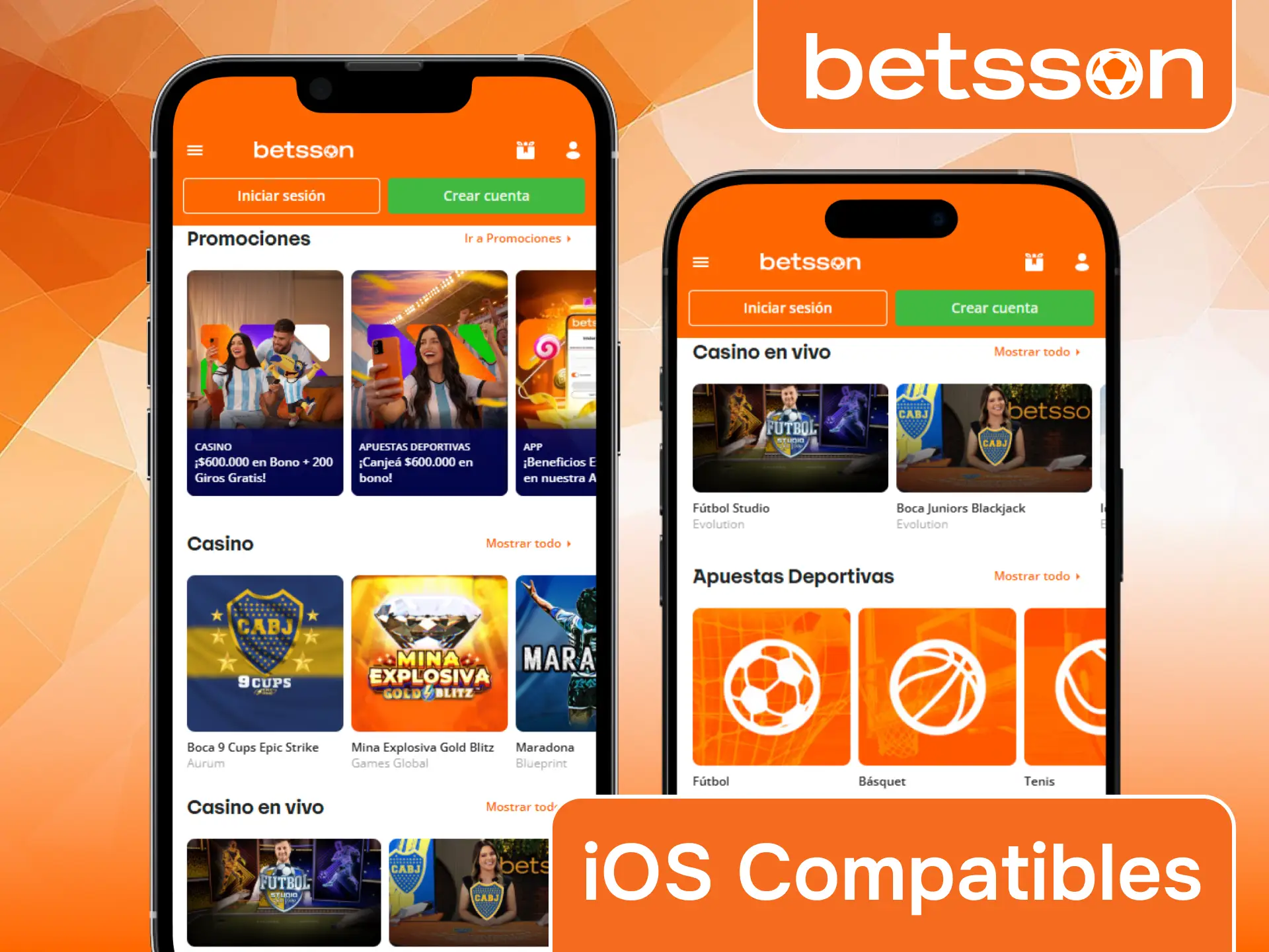Verificá si tu iPhone es compatible con la app de Betsson.