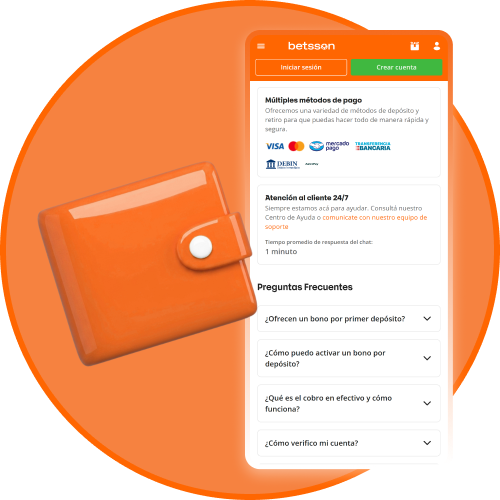 Realizá pagos locales integrados desde la aplicación de Betsson.