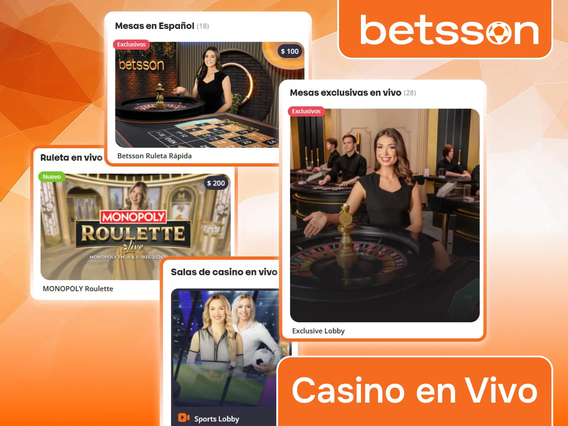 Viví la experiencia del casino en vivo con crupieres reales en Betsson.