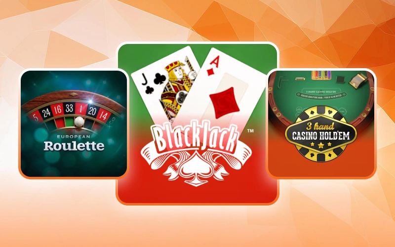 Jugá a juegos de mesa clásicos en el casino de Betsson.