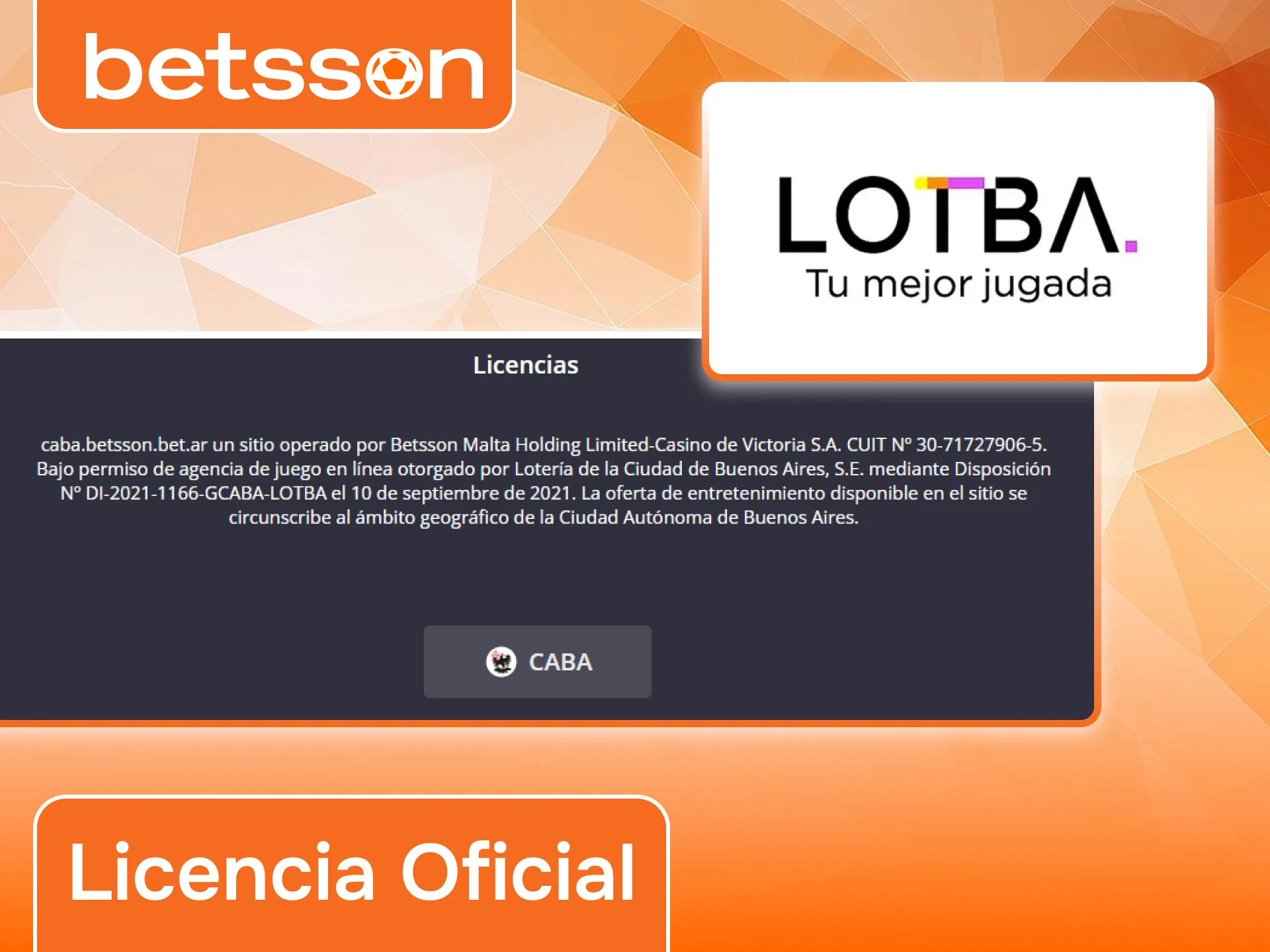 Betsson opera con licencia para ofrecer una experiencia de juego segura.