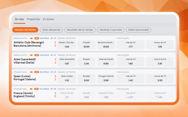 Disfrutá de las apuestas en vivo Multi Live con Betsson.
