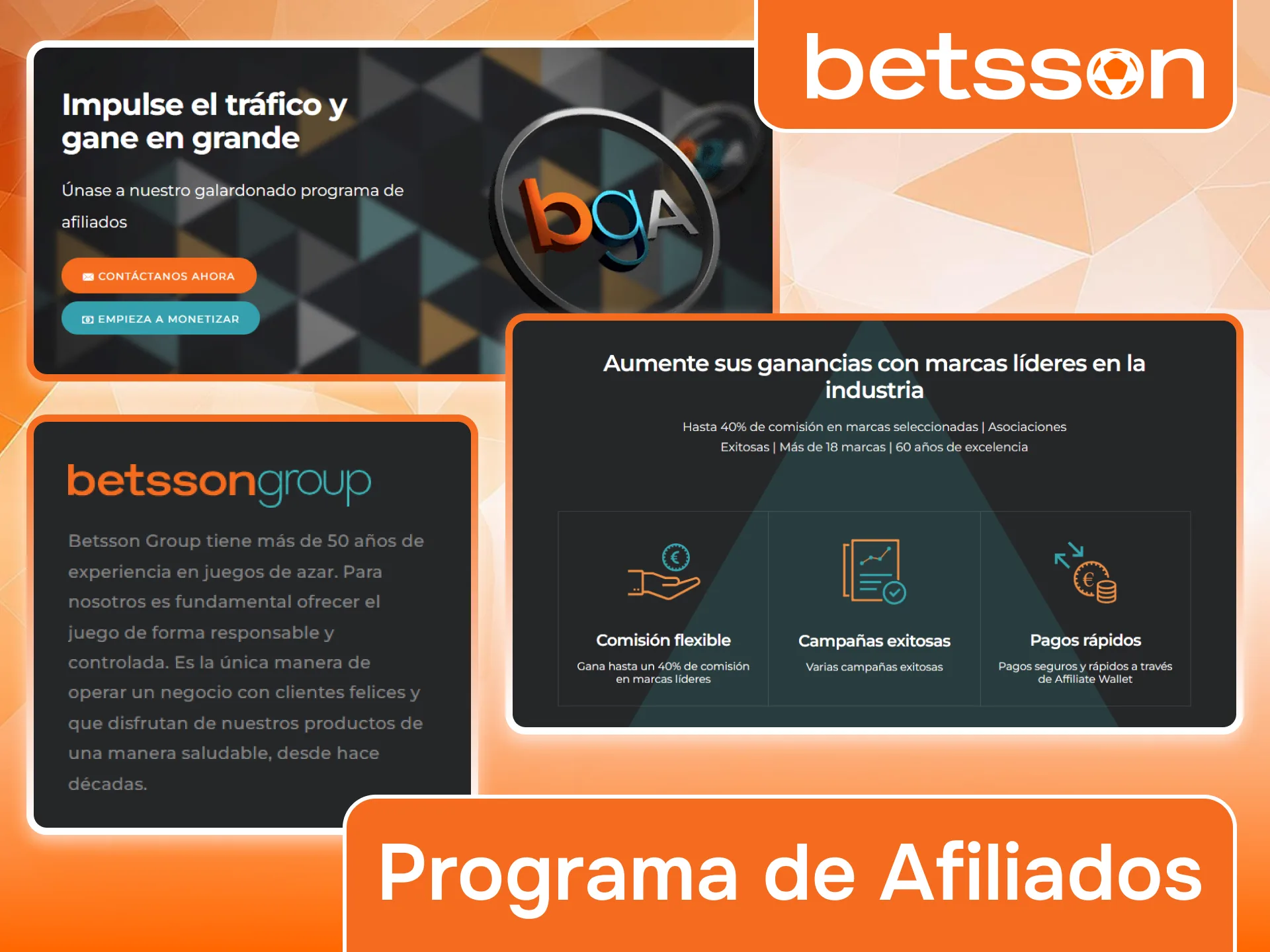 Descubrí cómo funciona el programa de afiliados de Betsson.