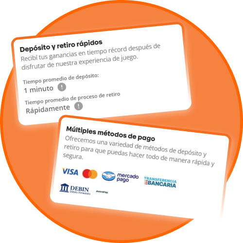 Betsson procesa retiros rápidos mediante métodos de pago compatibles.